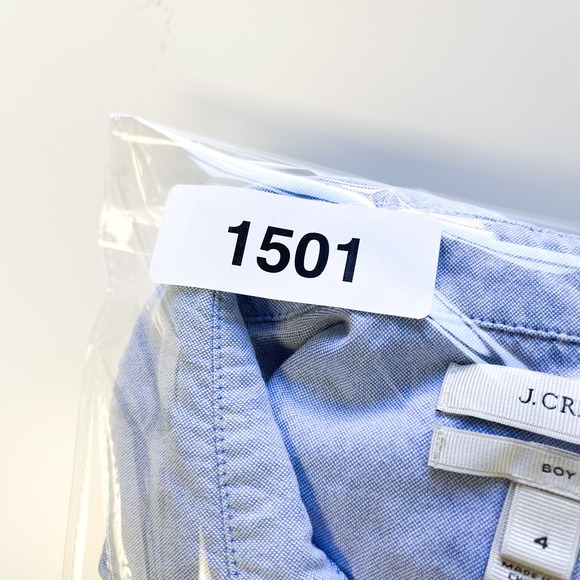 J.Crew (4) Boy Button Up Shirt Blue Colorblock Cotton Womens - Picture 9 of 9